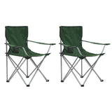 NNEVL Camping Table and Chair Set 3 Pieces Green