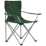 NNEVL Camping Table and Chair Set 3 Pieces Green