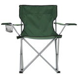NNEVL Camping Table and Chair Set 3 Pieces Green