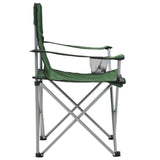 NNEVL Camping Table and Chair Set 3 Pieces Green