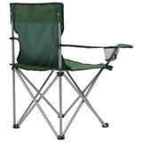NNEVL Camping Table and Chair Set 3 Pieces Green
