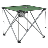 NNEVL Camping Table and Chair Set 3 Pieces Green