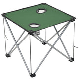 NNEVL Camping Table and Chair Set 3 Pieces Green