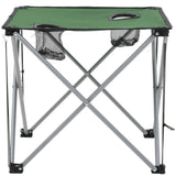 NNEVL Camping Table and Chair Set 3 Pieces Green