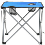 NNEVL Camping Table and Chair Set 3 Pieces Blue