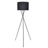 NNEVL Floor Lamp with Stand Black 139 cm
