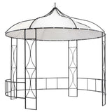 NNEVL Gazebo 300x300x290 cm White Round