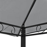 NNEVL Garden Pavilion with Table and Benches 2.5x1.5x2.4 m Anthracite
