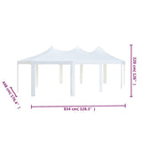 NNEVL Gazebo 834x448x320 cm White