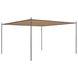 NNEVL Gazebo with Roof 4x4 m Beige