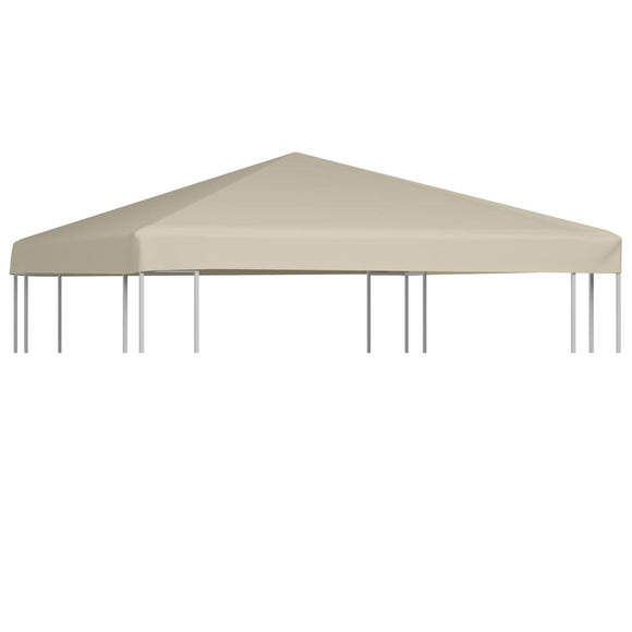 NNEVL Gazebo Top Cover 310 g/m² 3x3 m Beige