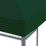 NNEVL Gazebo Top Cover 310 g/m² 3x3 m Green