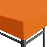 NNEVL Gazebo Top Cover 310 g/m² 3x3 m Orange