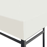 NNEVL Gazebo Top Cover 310 g/m² 4x3 m Cream White