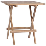 NNEVL Folding Bistro Table 60x60x65 cm Solid Teak Wood