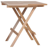 NNEVL Folding Bistro Table 60x60x65 cm Solid Teak Wood