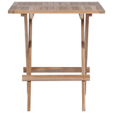 NNEVL Folding Bistro Table 60x60x65 cm Solid Teak Wood