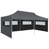 NNEVL Folding Pop-up Partytent with Sidewalls 3x6 m Anthracite