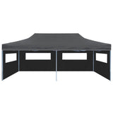 NNEVL Folding Pop-up Partytent with Sidewalls 3x6 m Anthracite