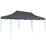 NNEVL Folding Pop-up Partytent with Sidewalls 3x6 m Anthracite
