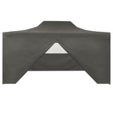 NNEVL Foldable Tent Pop-Up with 4 Side Walls 3x4.5 m Anthracite