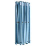 NNEVL Folding Pop-up Party Tent with 5 Sidewalls 3x9 m Blue