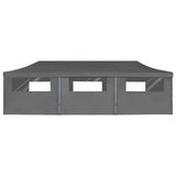 NNEVL Folding Pop-up Party Tent with 8 Sidewalls 3x9 m Anthracite