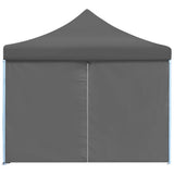 NNEVL Folding Pop-up Party Tent with 8 Sidewalls 3x9 m Anthracite