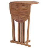 NNEVL 5 Piece Folding Bar Set Solid Teak Wood