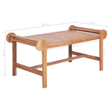 NNEVL Coffee Table 100x50x45 cm Solid Teak