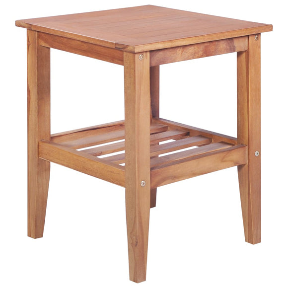 NNEVL Coffee Table 40x40x50 cm Square Solid Teak