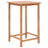 NNEVL 3 Piece Bar Set Solid Teak Wood