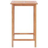 NNEVL 3 Piece Bar Set Solid Teak Wood