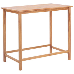NNEVL Garden Bar Table 120x65x110 cm Solid Teak Wood
