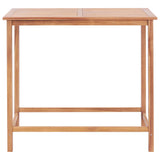 NNEVL Garden Bar Table 120x65x110 cm Solid Teak Wood