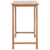 NNEVL Garden Bar Table 120x65x110 cm Solid Teak Wood