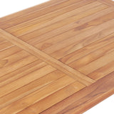 NNEVL Garden Bar Table 120x65x110 cm Solid Teak Wood