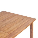 NNEVL Garden Bar Table 120x65x110 cm Solid Teak Wood
