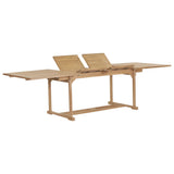 NNEVL Extending Garden Table 180-280x100x75 cm Solid Teak Wood