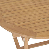 NNEVL Extending Garden Table 180-280x100x75cm Solid Teak Wood Oval