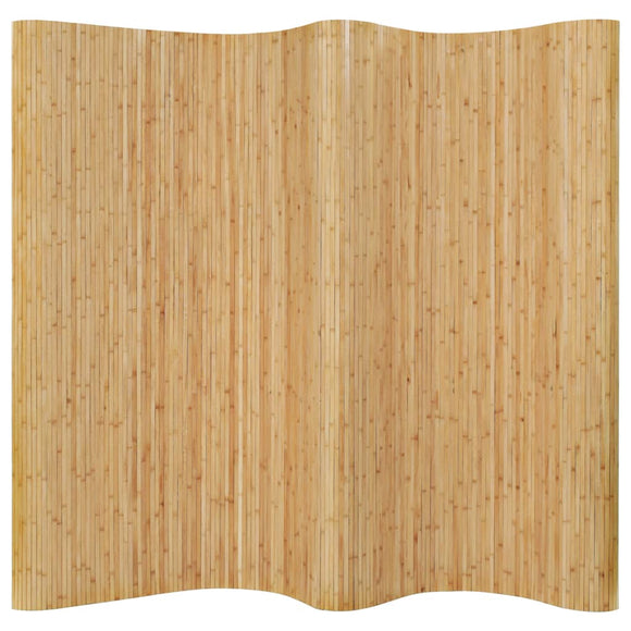 NNEVL Room Divider Bamboo 250x165 cm Natural