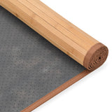 NNEVL Rug Bamboo 150x200 cm Brown