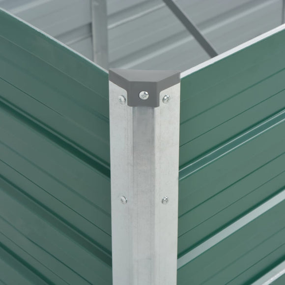 NNEVL Garden Raised Bed Galvanised Steel 240x80x77 cm Green