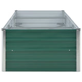 NNEVL Garden Raised Bed Galvanised Steel 240x80x45 cm Green