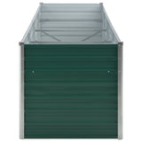 NNEVL Garden Raised Bed Galvanised Steel 320x80x77 cm Green