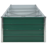 NNEVL Garden Raised Bed Galvanised Steel 320x80x45 cm Green