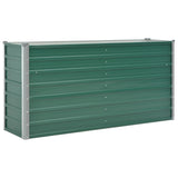 NNEVL Garden Raised Bed Galvanised Steel 160x40x77 cm Green