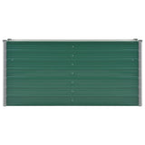 NNEVL Garden Raised Bed Galvanised Steel 160x40x77 cm Green