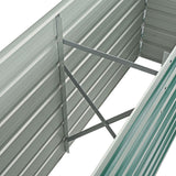 NNEVL Garden Raised Bed Galvanised Steel 160x40x77 cm Green