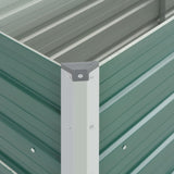 NNEVL Garden Raised Bed Galvanised Steel 160x40x77 cm Green